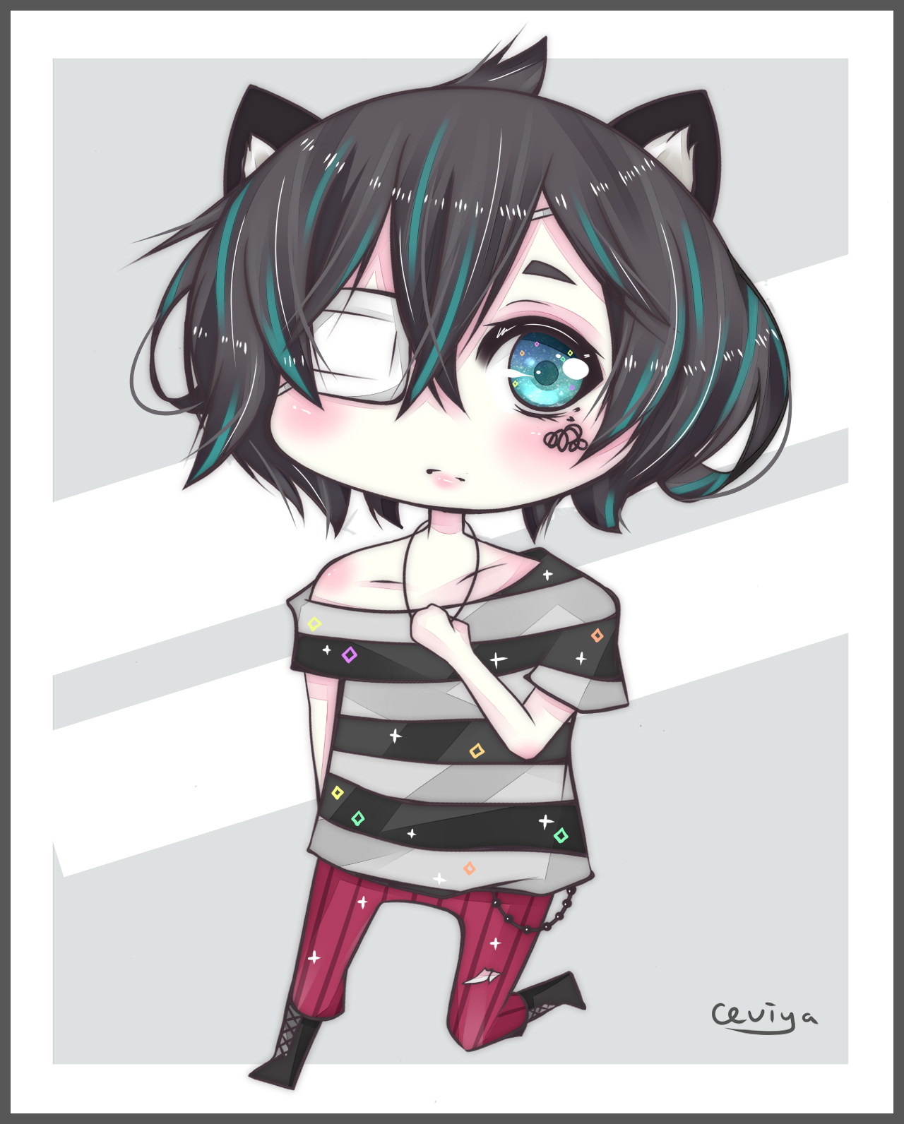 Commission | Chibi Example by Ceviya on DeviantArt