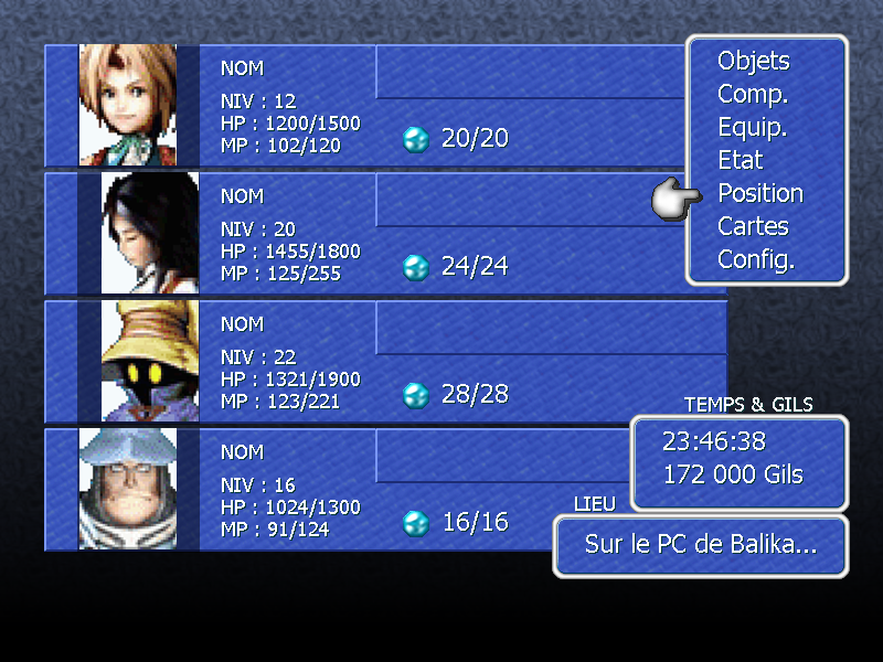 Final Fantasy IX - main menu by Akilab on DeviantArt