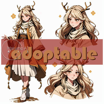 [OPEN] | Adoptable | Deer Girl 003 | AI