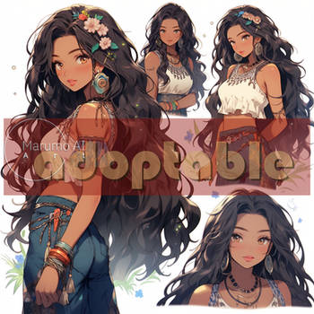 [OPEN] | Adoptable | Exotic Girl 07 | AI