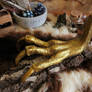 Skyrim - Golden Dragon Claw (clay sculpture)
