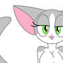 Webkinz gray and white cat (Silvia)