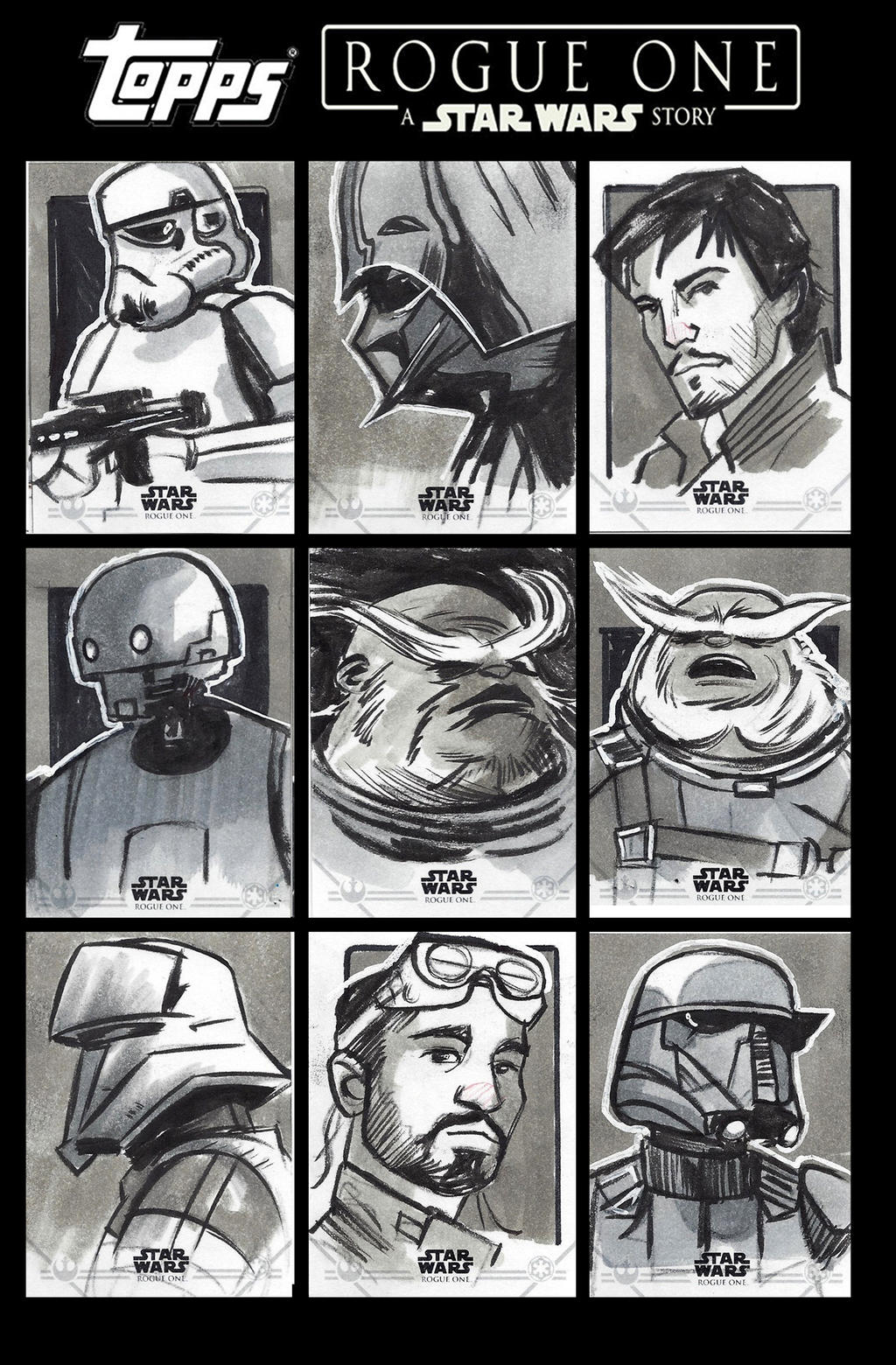 Star Wars Rogue One Sketchcards