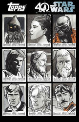 Topps Star Wars 40th Anniversary Sketchcards