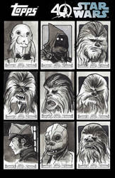 Topps Star Wars 40th Anniversary Sketchcards