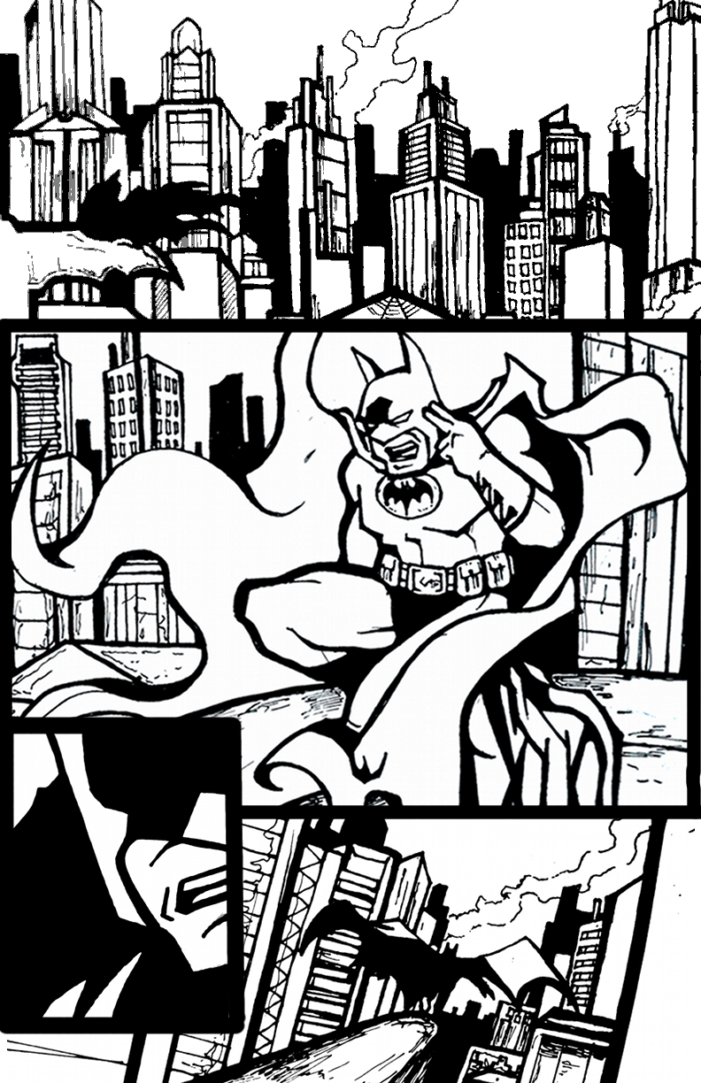 Batman Comic Page 1 by RADMANRB on DeviantArt