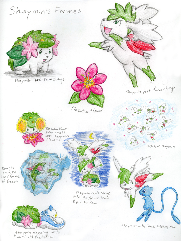 Shaymin Field Notes by Porcubird on DeviantArt