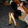 New Gold Thigh High Boots