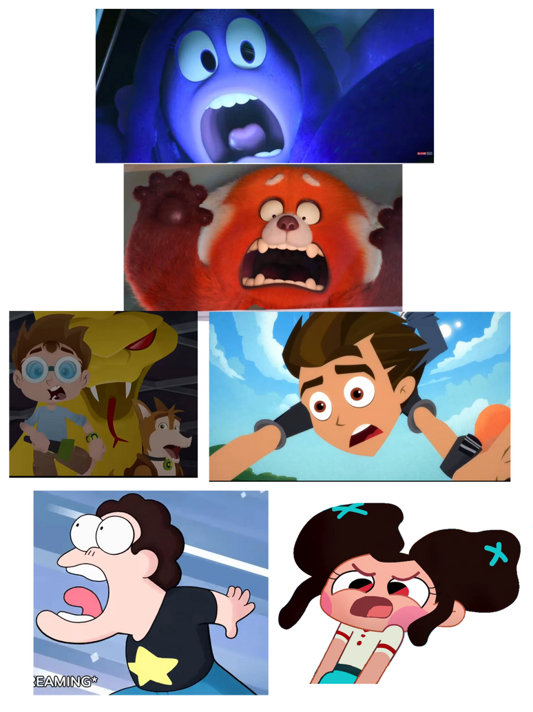 Ruby Rodd Screaming Ruby, Mei, Parker, Max, Steven, and Tee screaming by TheBlueHandsomeGuy ...