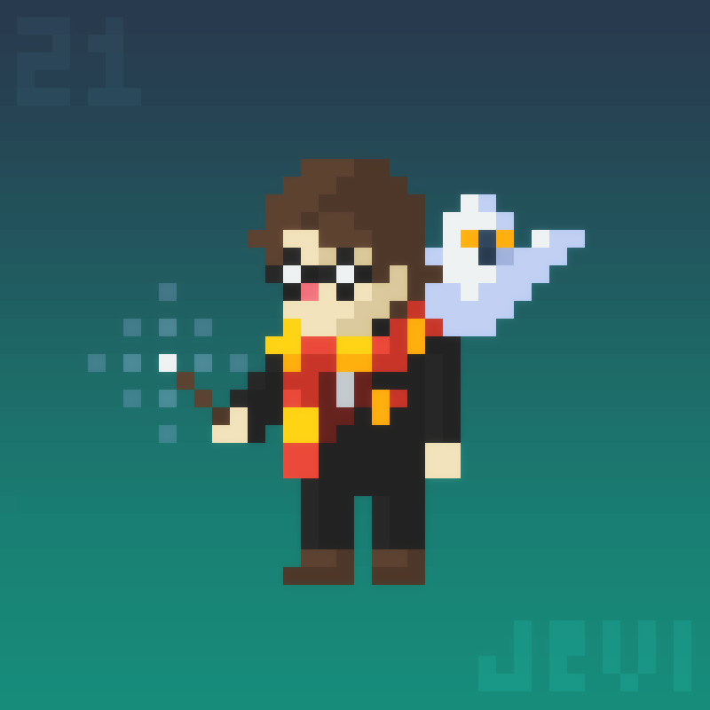 Daily Pixel Art 021 | Harry Potter