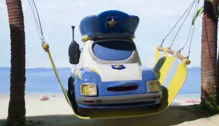 Petey Sleeping At The Beach