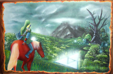 Zelda Airbrush Ocarina of time Big size