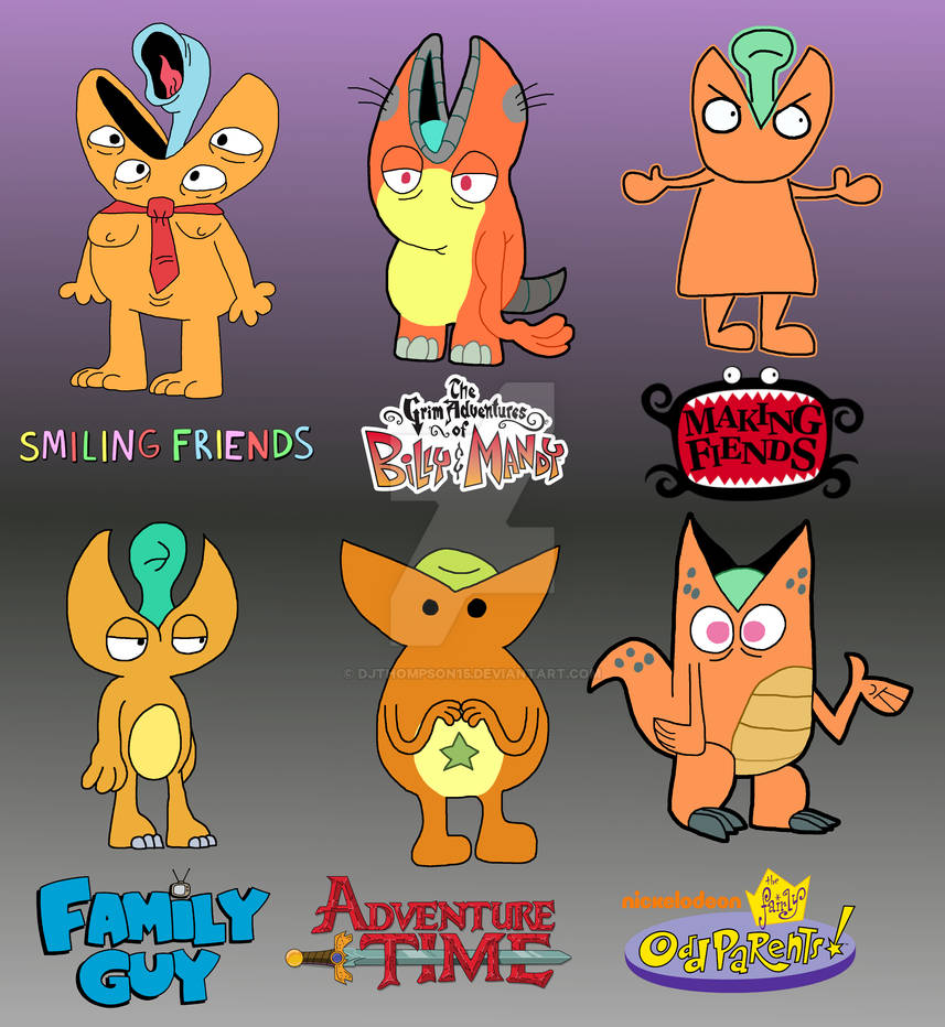 Diffrent Cartoon Style Deviantart Yooreek in Six Different Cartoon Art Styles by DJThompson15 on DeviantArt