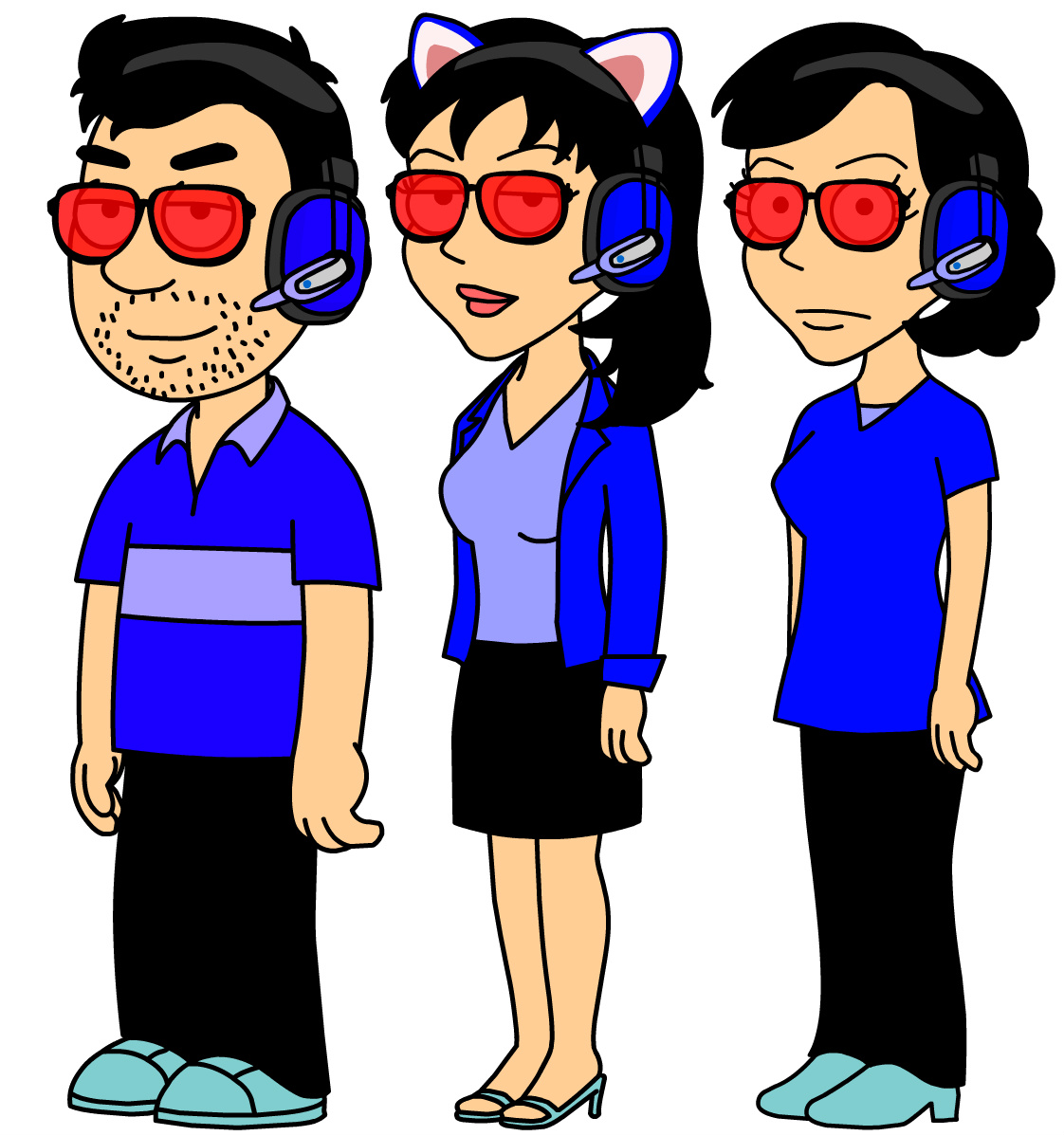 Dark Glue Bro's Parents and Sister by carlosmenera2020 on DeviantArt