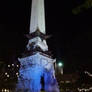 The Monument at night