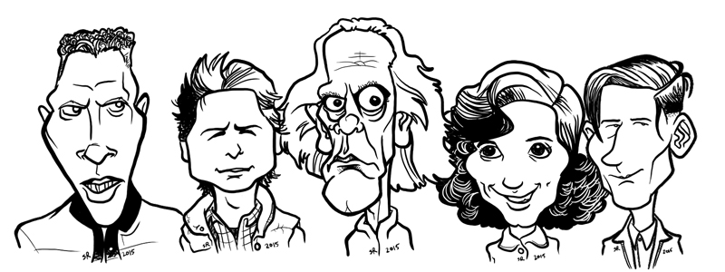 Back to the Future Caricatures