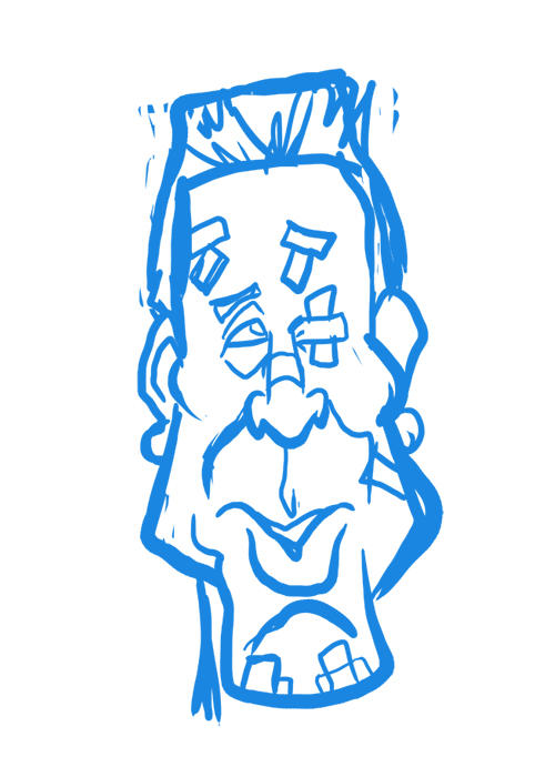 Mickey Rourke (Marv) by binarygodcom on DeviantArt