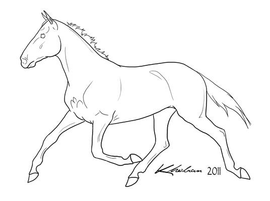 Standardbred Lineart