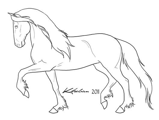 Friesian Lineart