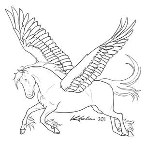 Pegasus Lineart