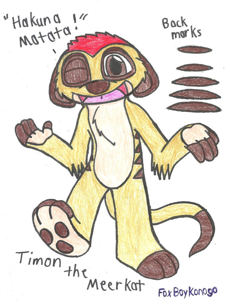 Timon the Meerkat by FoxBoyKonogo on DeviantArt