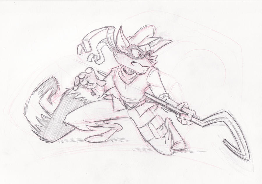 Sly Drawing Sly Cooper Pencil Drawing by Bielzalazar on DeviantArt