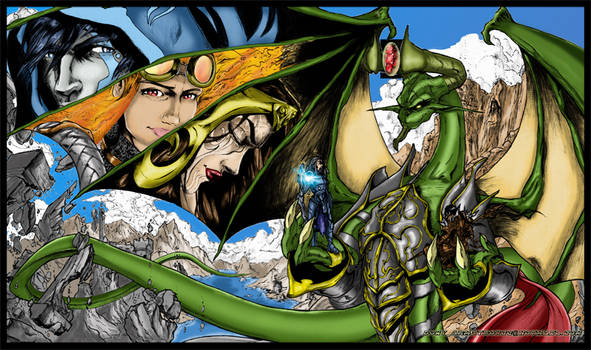 Nicol Bolas and Pals By: creatorpwned Coloured