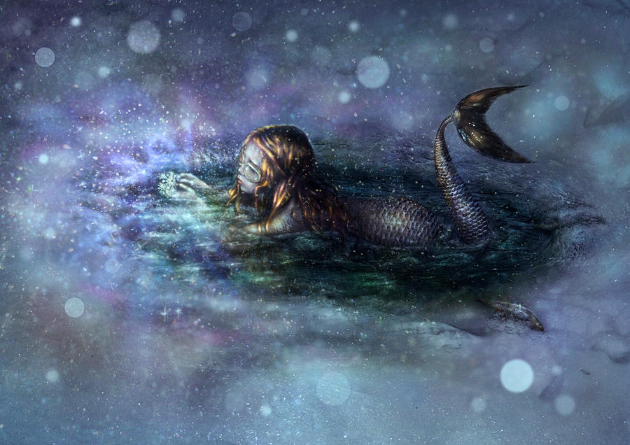 curious little mermaid by Poglazovs curious little mermaid by Poglazovs