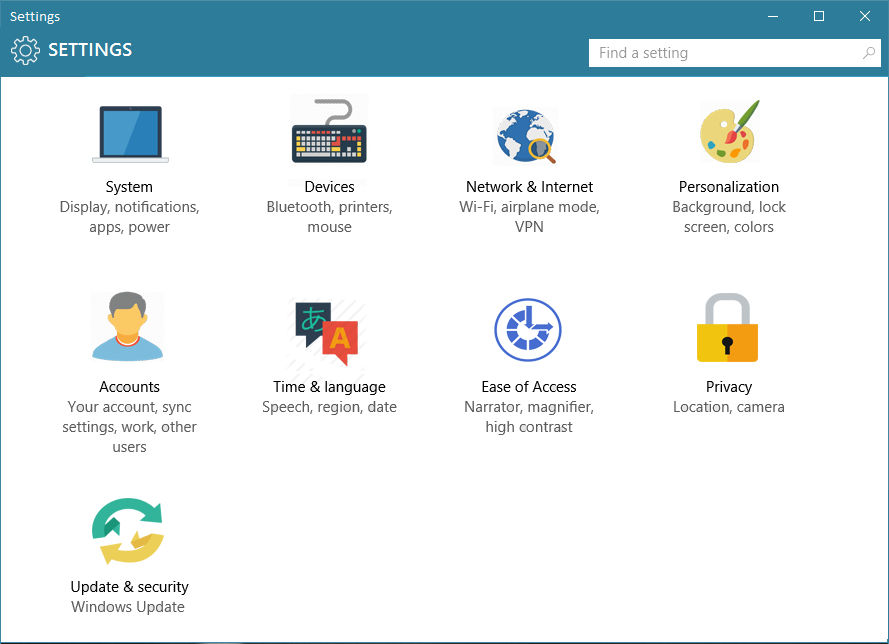 Windows 10 - Settings App - UI Concept by AtomR by AtomR on DeviantArt