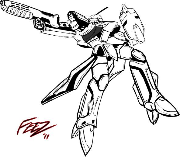 YF-19 flash scribble test