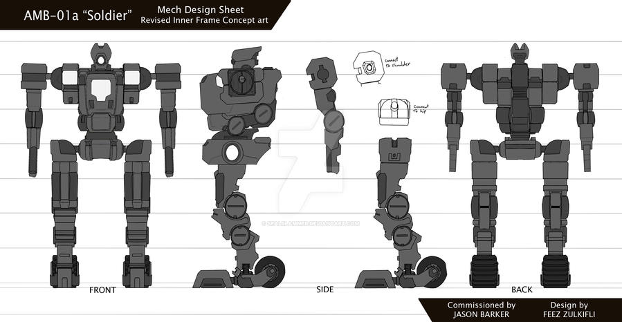 Soldier II - mech inner frame revision commission by SealSlammer on ...