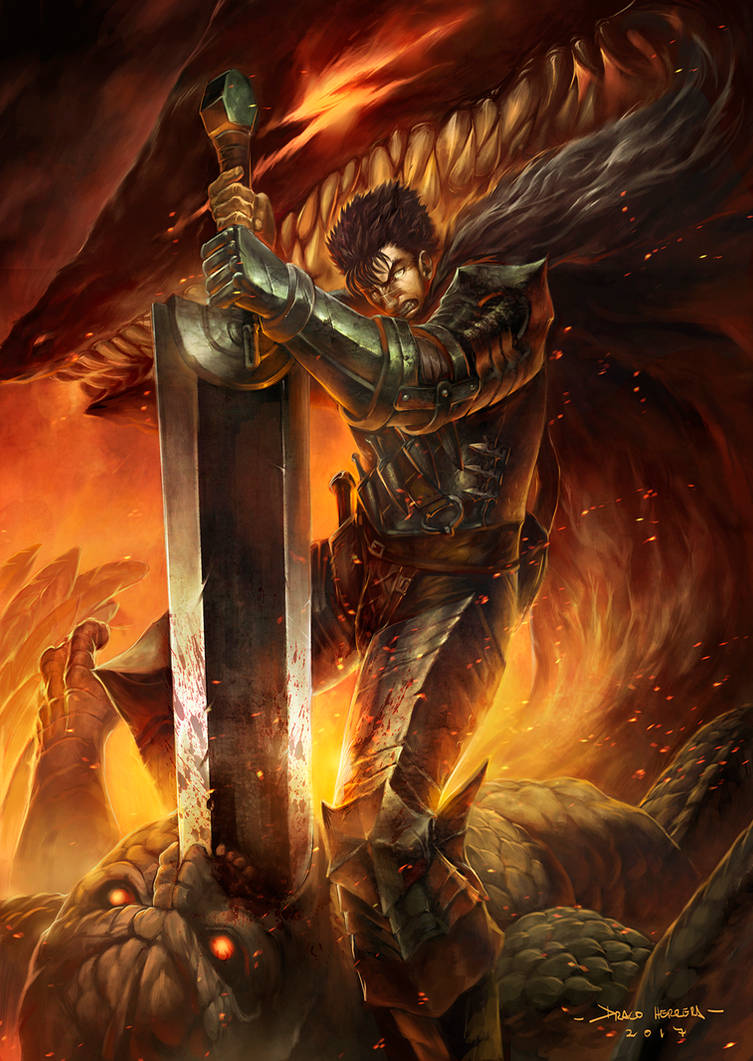 Berserk Black swordsman by Chaos-Draco