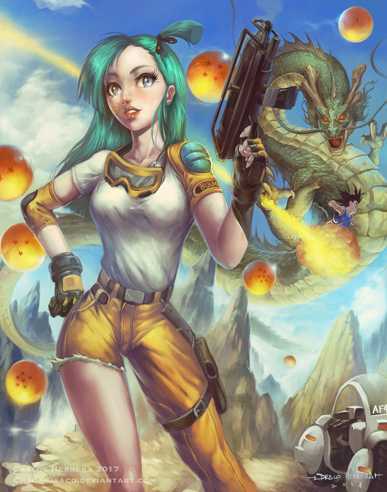 Bulma- Dragon ball by Chaos-Draco