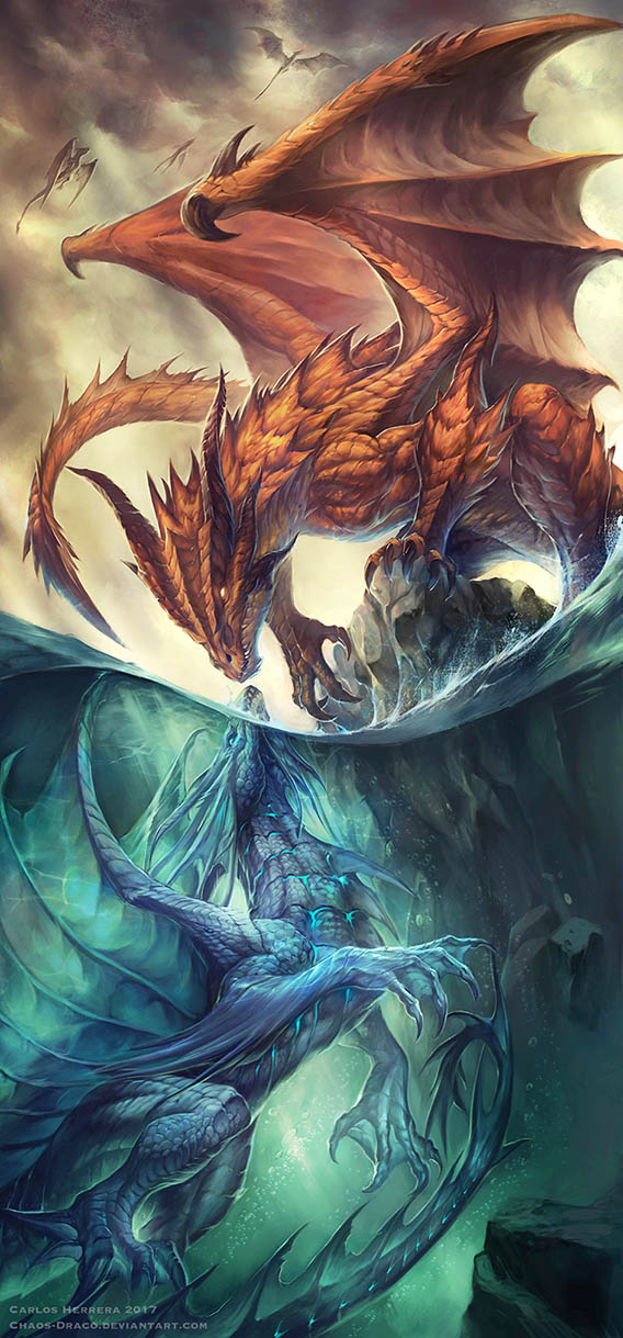 The encounter by Chaos-Draco