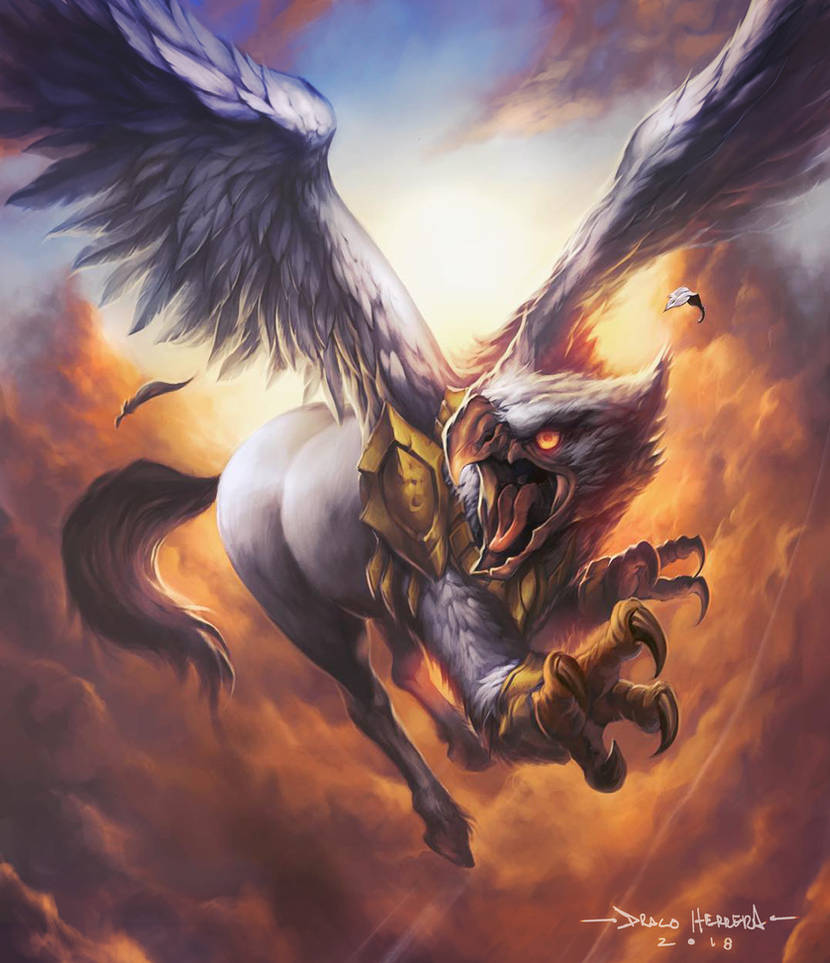 Hipogrifo Sacro for Myl by Chaos-Draco