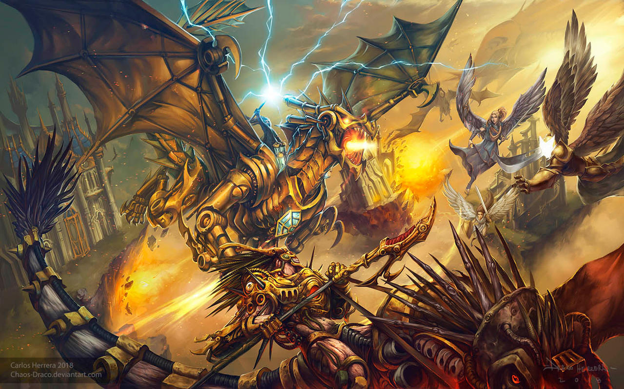 Dominaria fanart Magic: the gathering by Chaos-Draco
