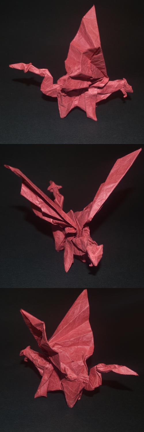 Red Origami Dragon