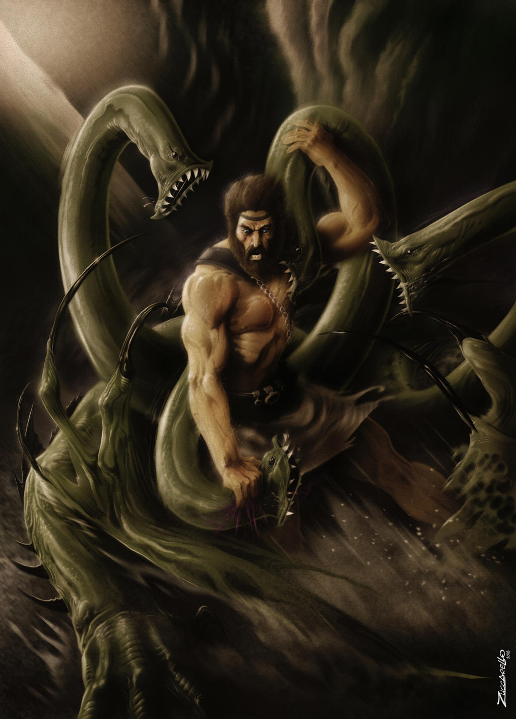 pic Hercules Vs Hydra Art hercules vs hydra by zuccarello on