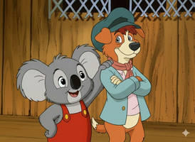 Blinky Bill as Fievel and Oliver Twist as Tony