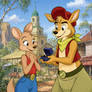 Skippy and Matilda Roo with a wedding ring