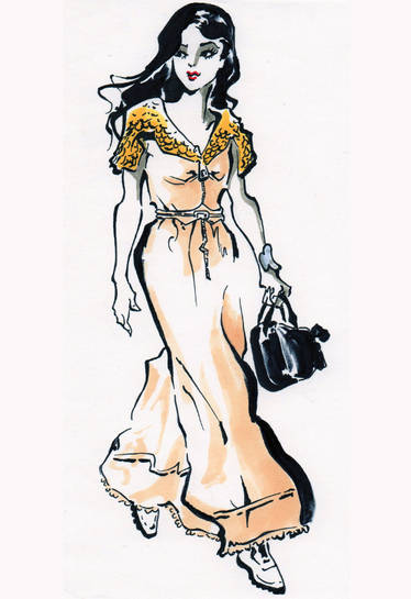 Louis Vuitton - Sketch #FashionDrawingWeek Day 5 by Morbidouce on