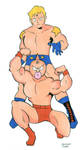 The Machineguns Kinnikuman and Terryman by DisintegrationStreet