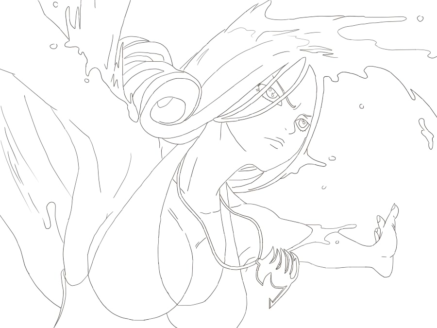 Juvia Lineart