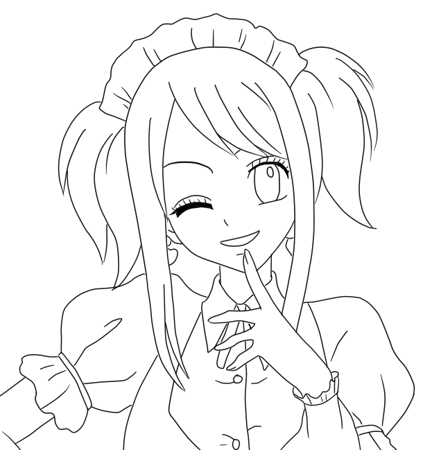 Lucy Heartfilia Free Coloring Pages Sketch Coloring Page.