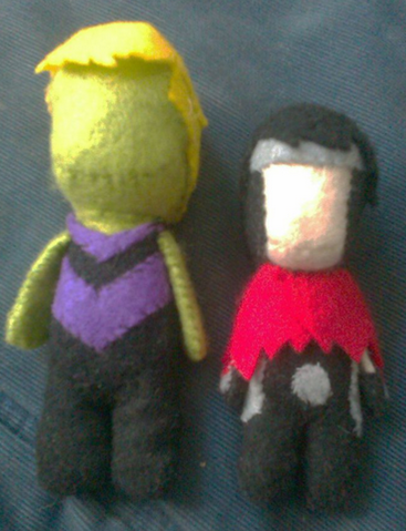 YA Hulkling and Wiccan dolls