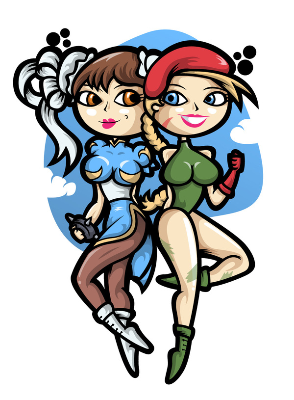 Chun-Li and Cammy Pin Up