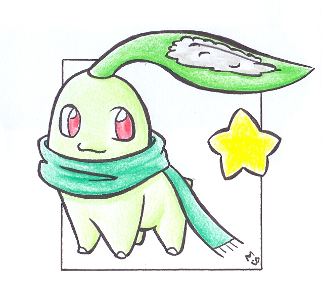 Merry Xmas-Chikorita .colour.