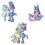 Lucario are Love .:colour:.