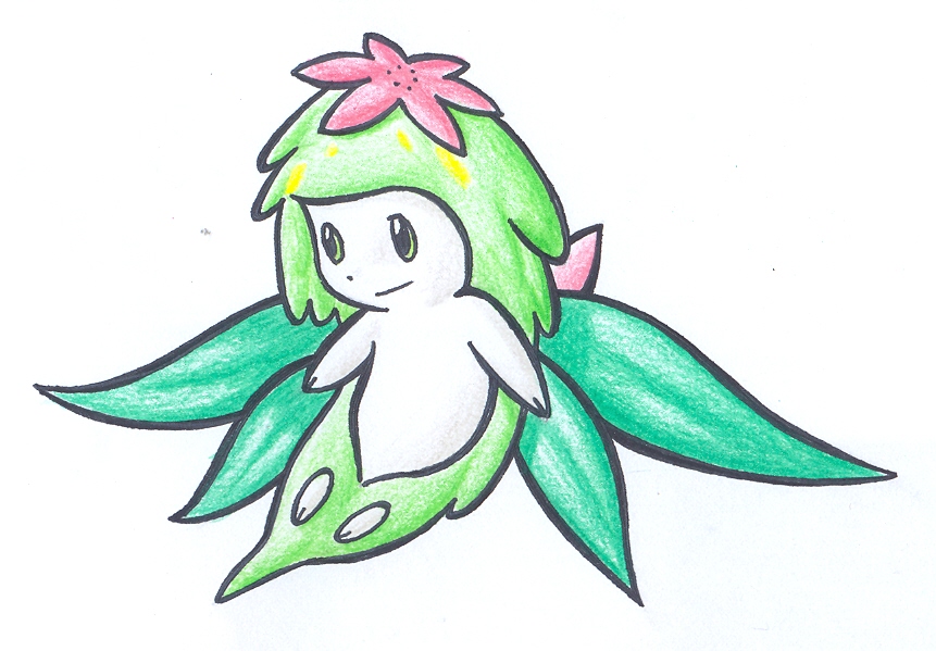 shaymin sky form by aquatica-monster on DeviantArt