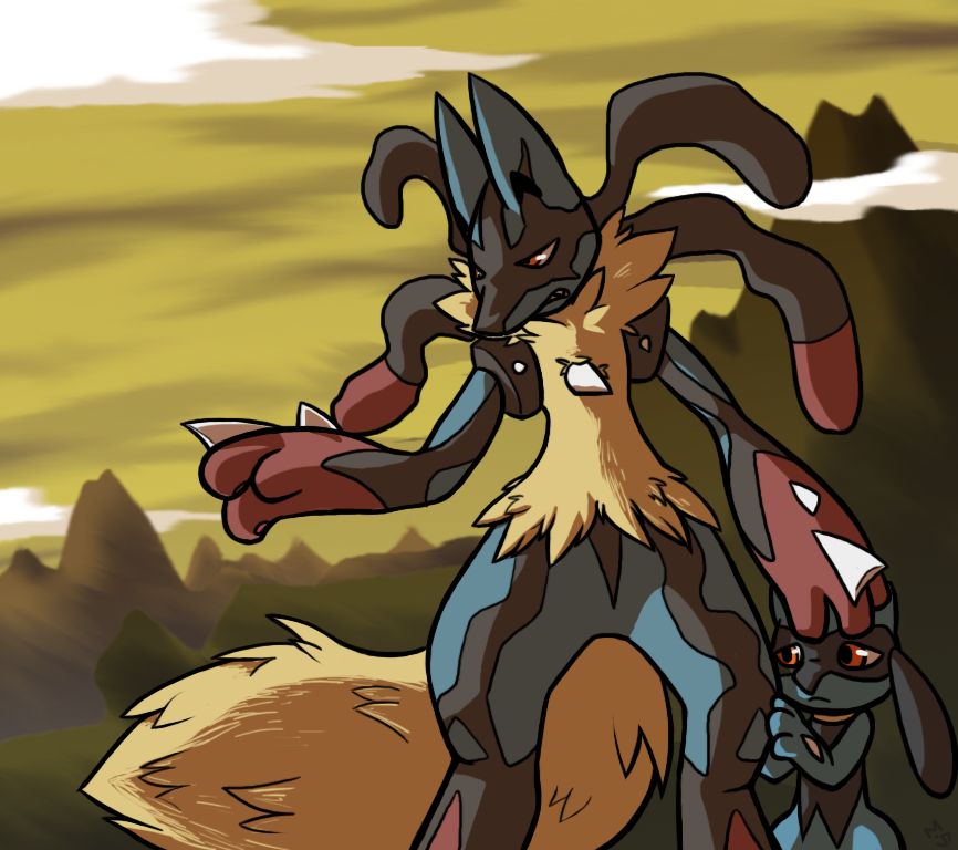 Pokemon X Y - Lucario and Riolu